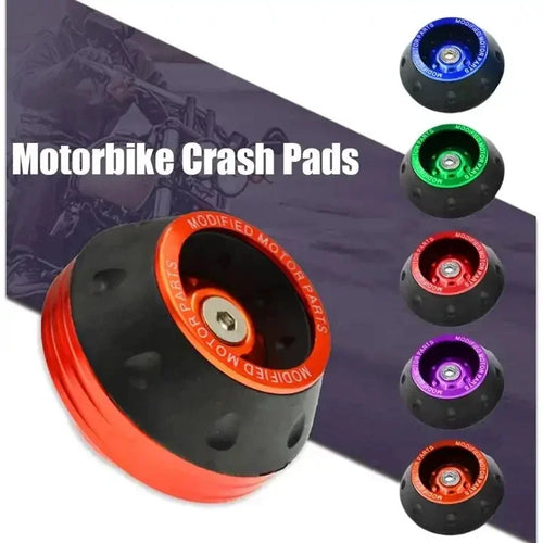 4 pezzi di protezione universale per ruote per moto Crash Pad protezioni per crash per moto in lega Motocross che cade tazze per cursori forcella anteriore