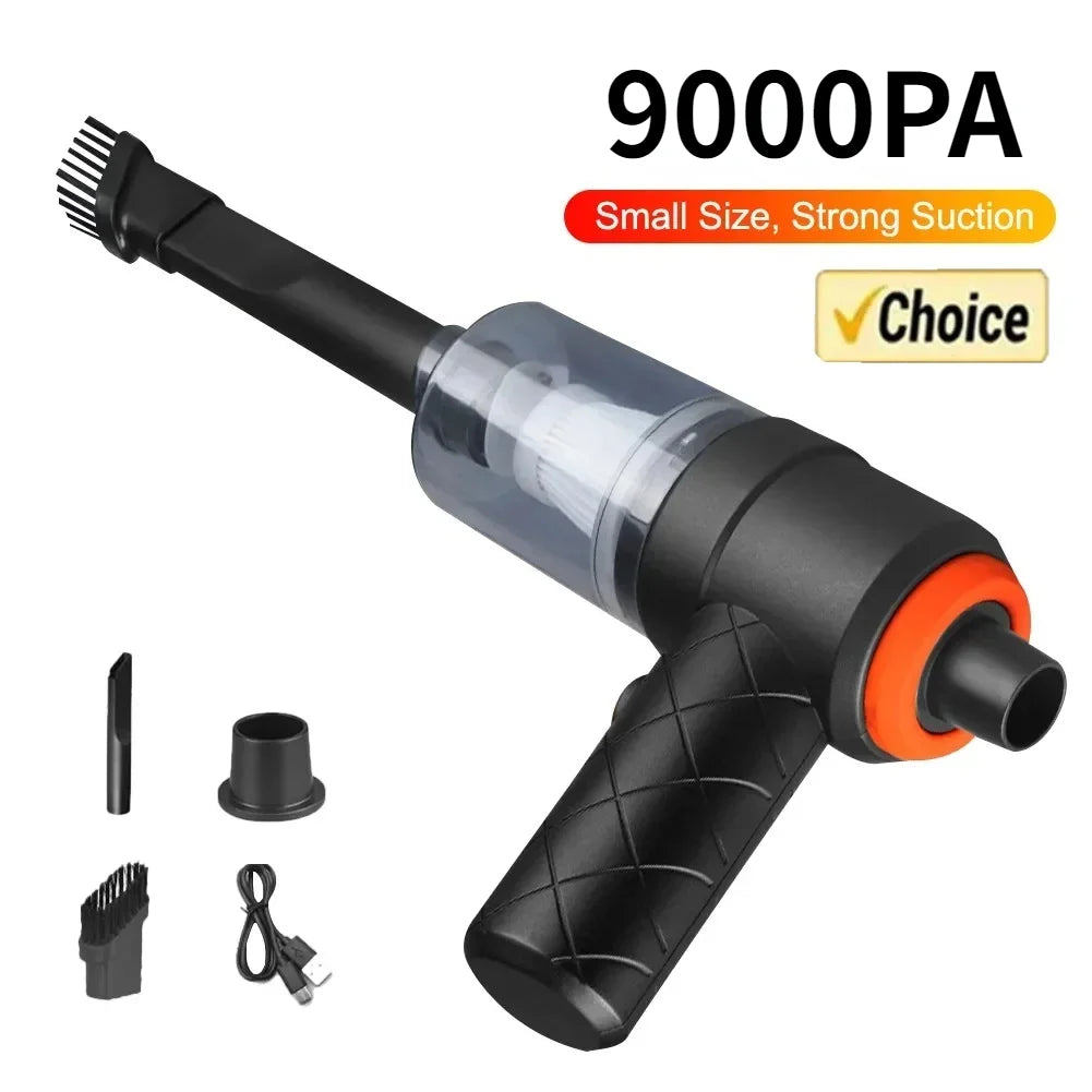 Aspirapolvere per Auto Senza Fili 120W, Portatile e Cordless, Potente Aspiratore per Casa, Ufficio e Auto