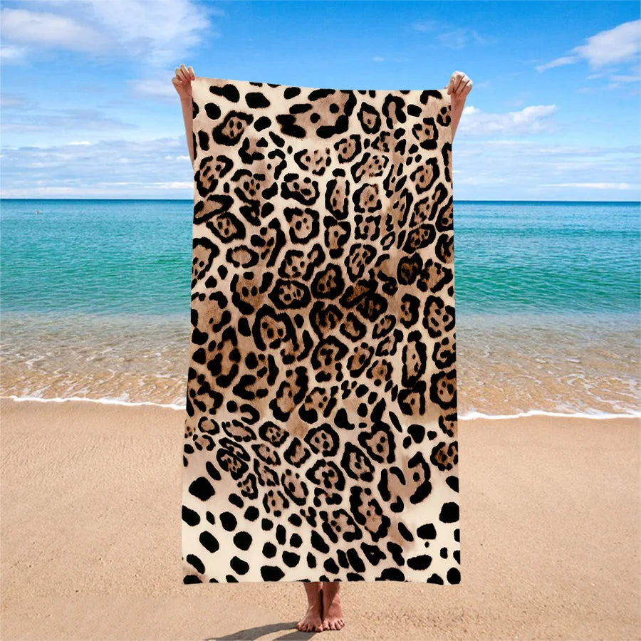 1pc asciugamano da nuoto Super assorbente e ad asciugatura rapida, coperta da spiaggia leggera e morbida, adatta per il nuoto in spiaggia campeggio all'aperto